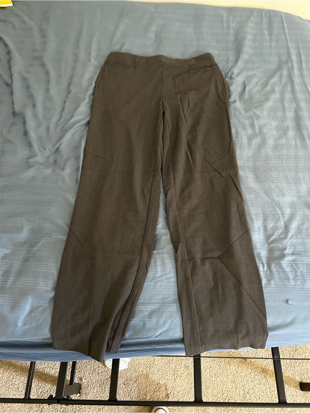 Woman’s Brown Straight-Leg Dress Pants